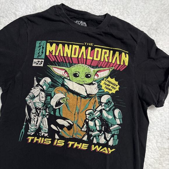 Star Wars Other - Star Wars The Mandalorian T-Shirt Adult S Tee - This Is The Way - Black